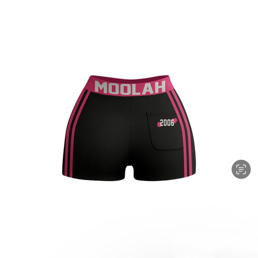 2 PIECE BIKER SHORTS (BLACK)