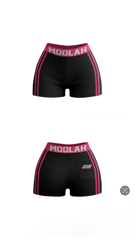 2 PIECE BIKER SHORTS (BLACK)