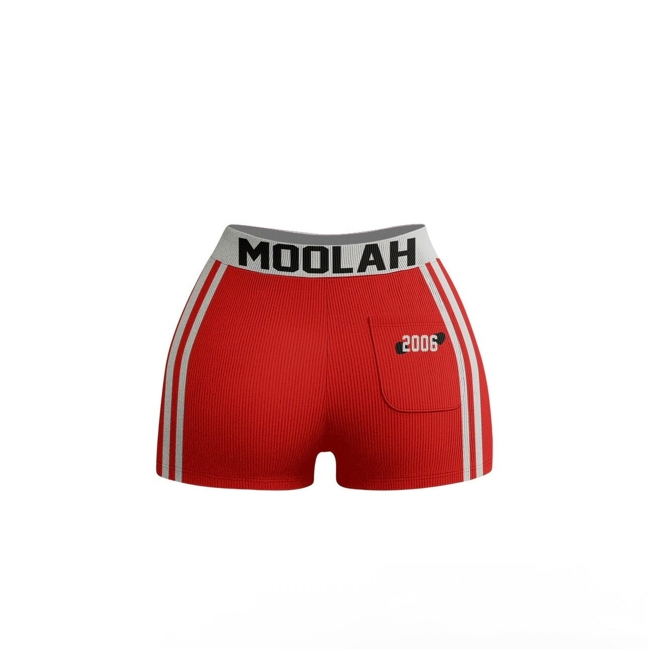 2 PIECE BIKER SHORTS (RED)