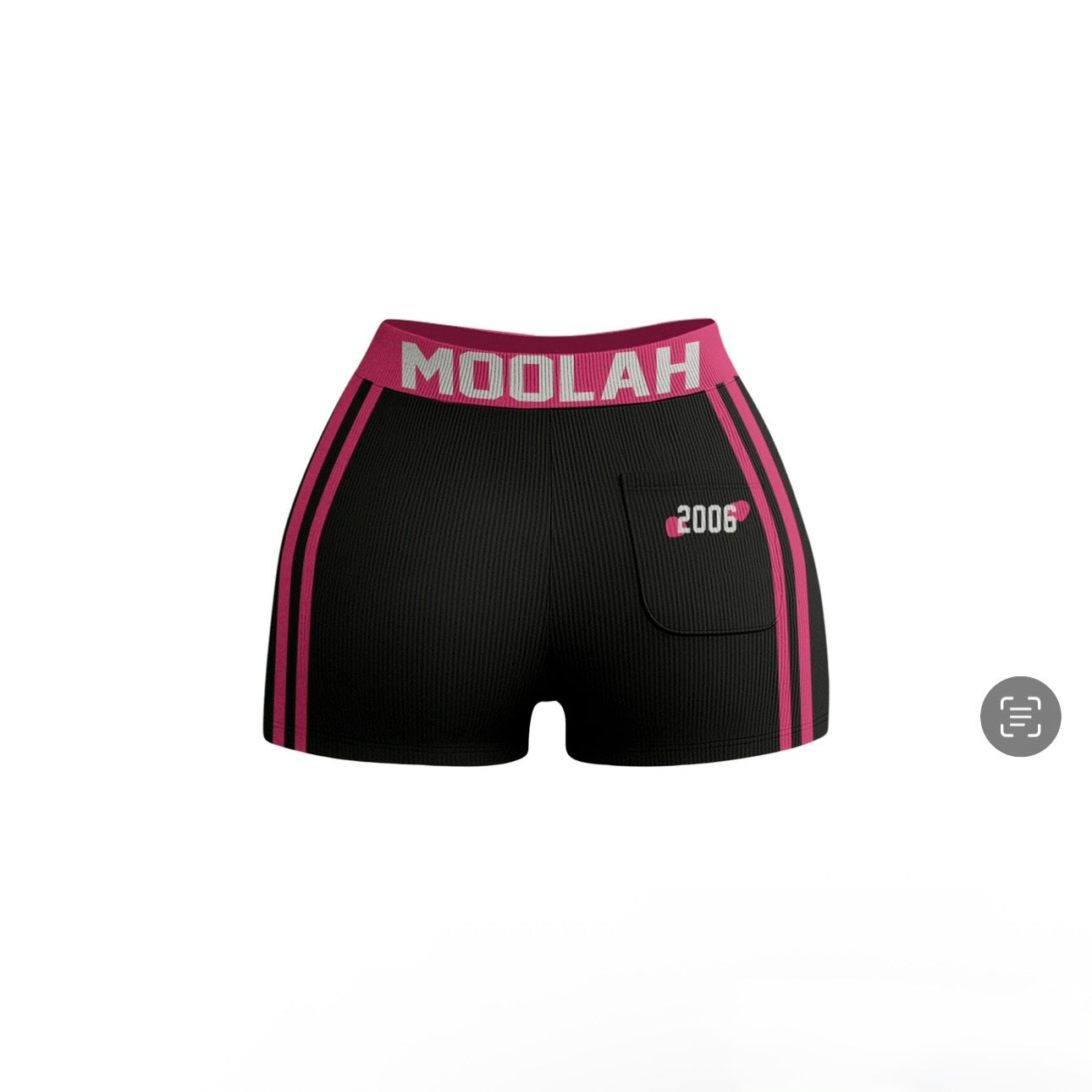 2 PIECE BIKER SHORTS (BLACK)
