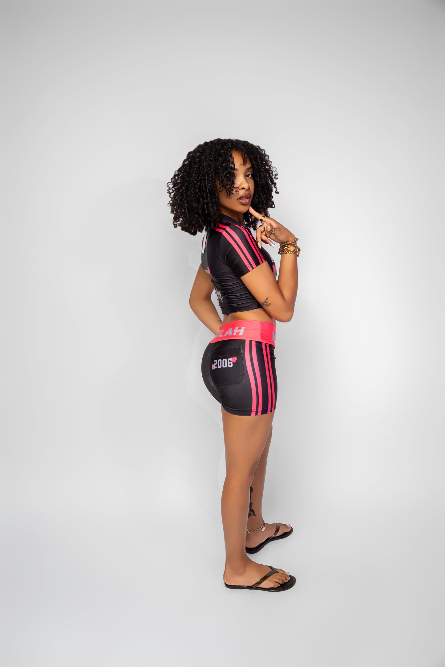 2 PIECE BIKER SHORTS (BLACK)