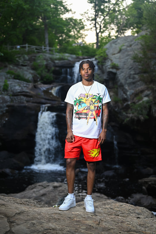 Y Summer Vibe Shorts (Red)